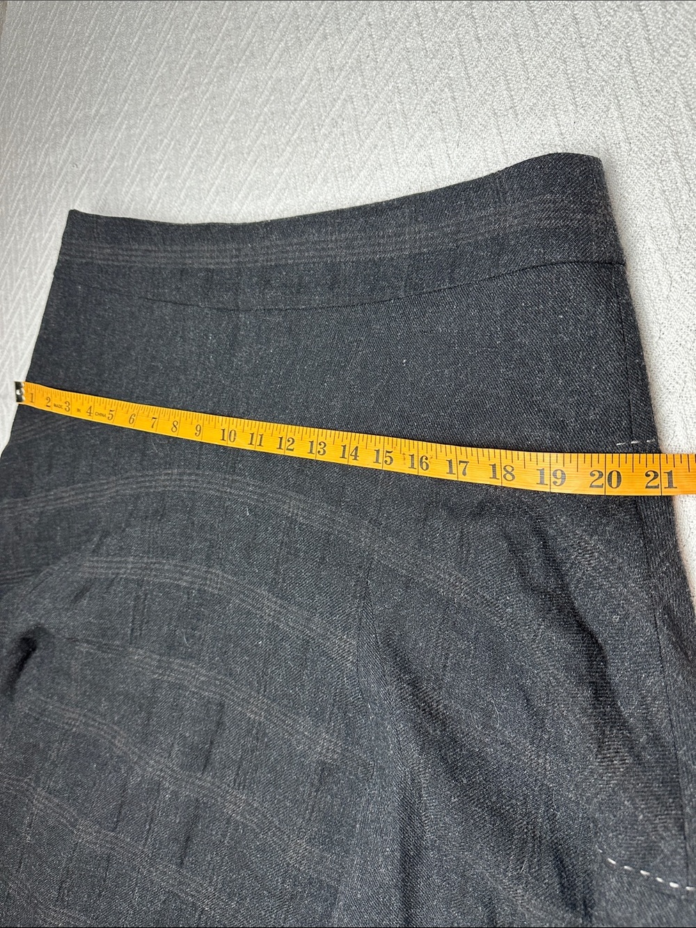 INFINITIF wool blend skirt minimalist A-line Grandmacore peasant - Picture 8 of 13